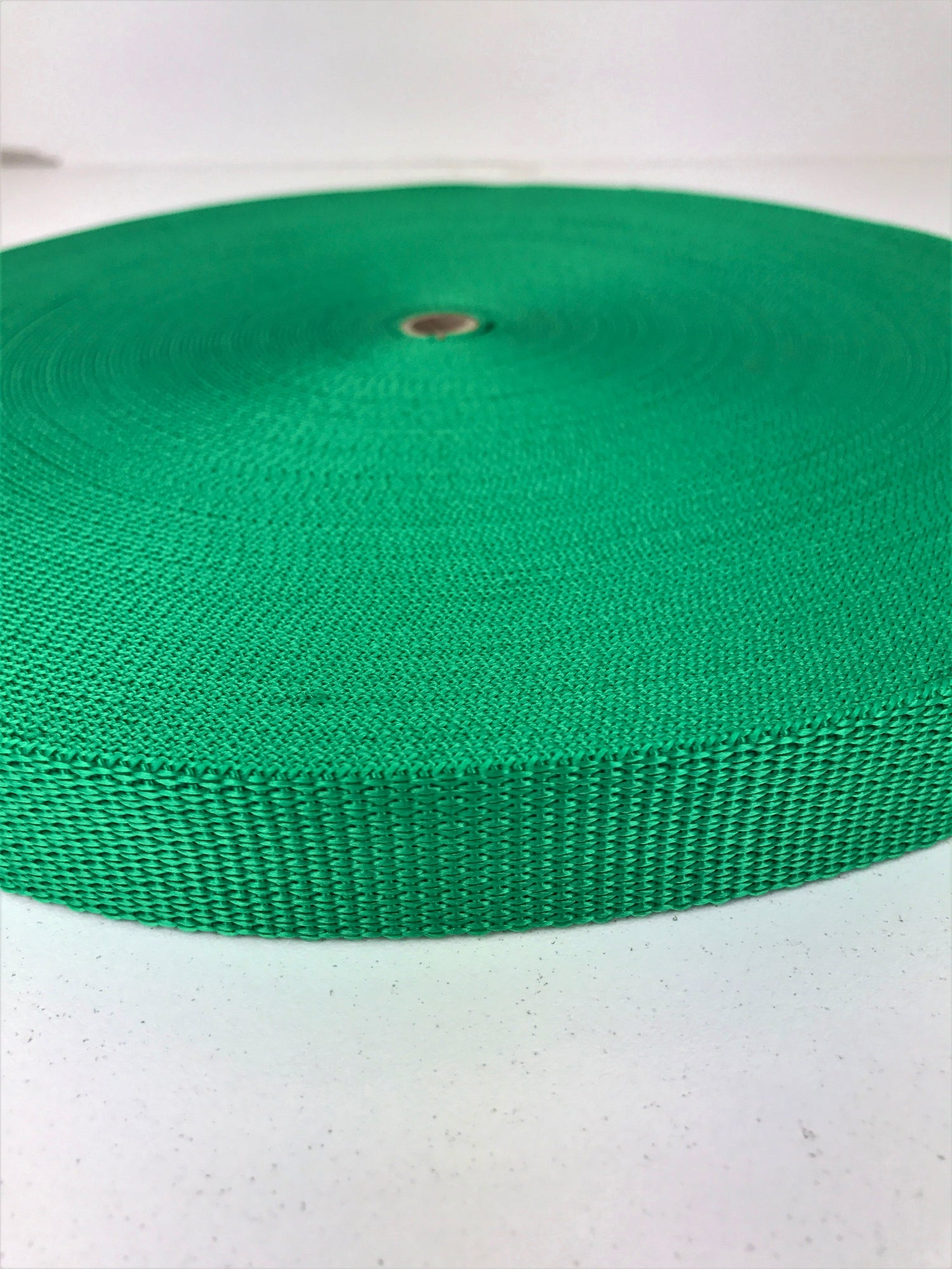 Polypropylene Webbing - 20mm Green, 1 meter