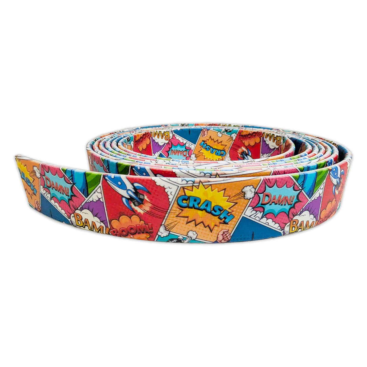 Comic Book Print Silicone Coated Webbing - 19mm & 25mm - 2.5M Long