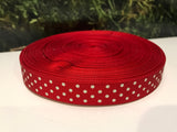 16mm Grosgrain Polka Dots - 3 colours available Red