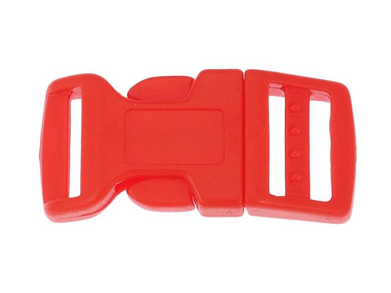 Side Release Buckle Red - 4 sizes 17mm (5/8'')