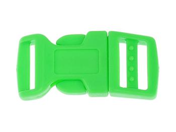 Side Release Buckle Green - 4 sizes 17mm (5/8'')