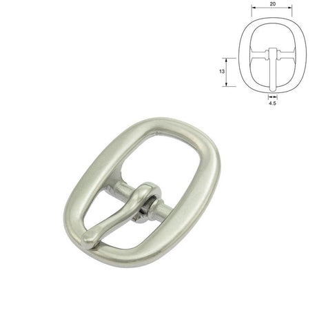 Heavy Halter Buckle - SS 20mm