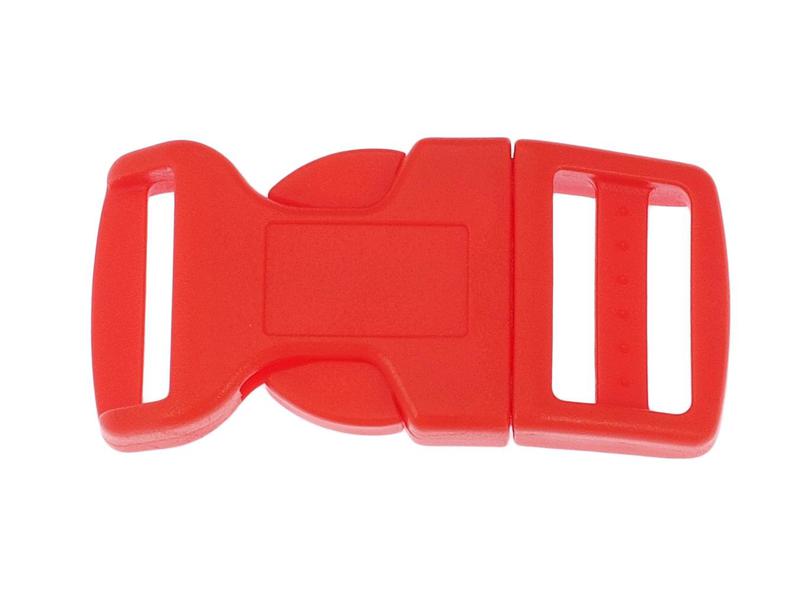 Side Release Buckle Red - 4 sizes 20mm (3/4'')