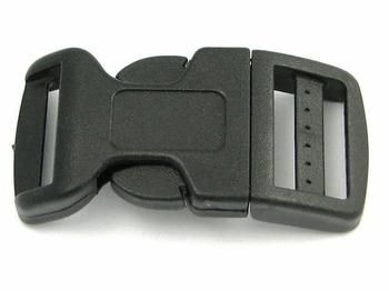 Side Release Buckle Black - 6 sizes 20mm (3/4'')