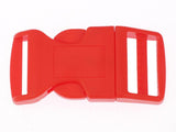 Side Release Buckle Red - 4 sizes 25mm (1'')