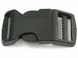 Side Release Buckle Black - 6 sizes 25mm (1'')