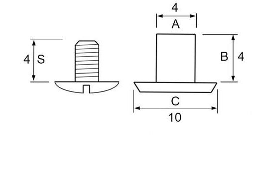 Brass chicago screws