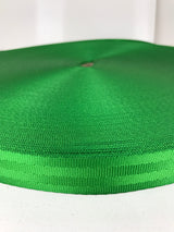 Polyester Seat Belt Webbing 25mm - 15 Colours Emerald Green, FULL 100 meter roll