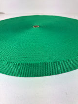 Polypropylene Webbing - 20mm Green, 1 meter