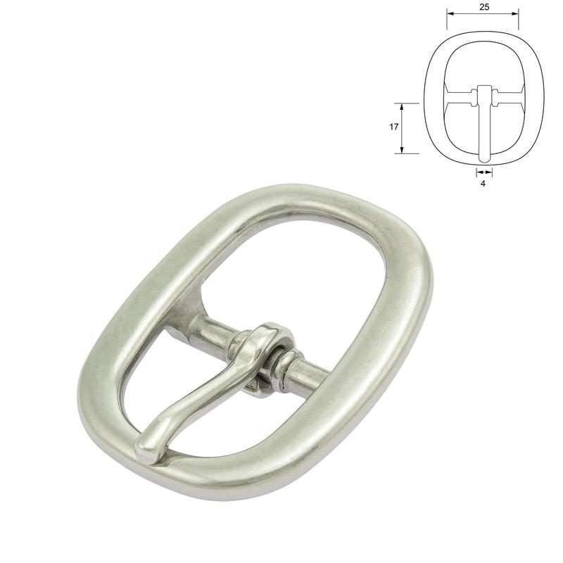 Heavy Halter Buckle - SS 25mm