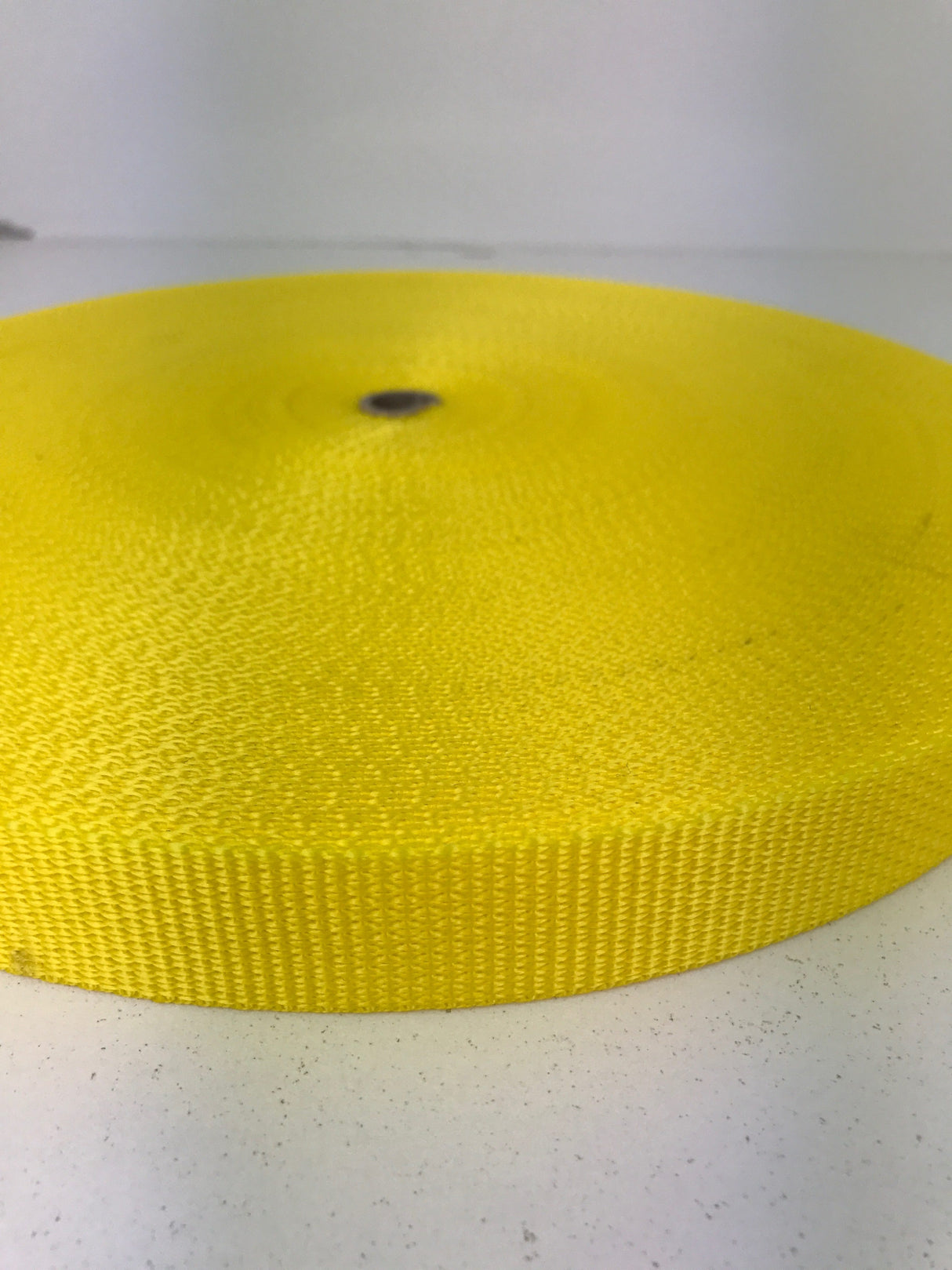 Polypropylene Webbing - 20mm Yellow, 1 meter